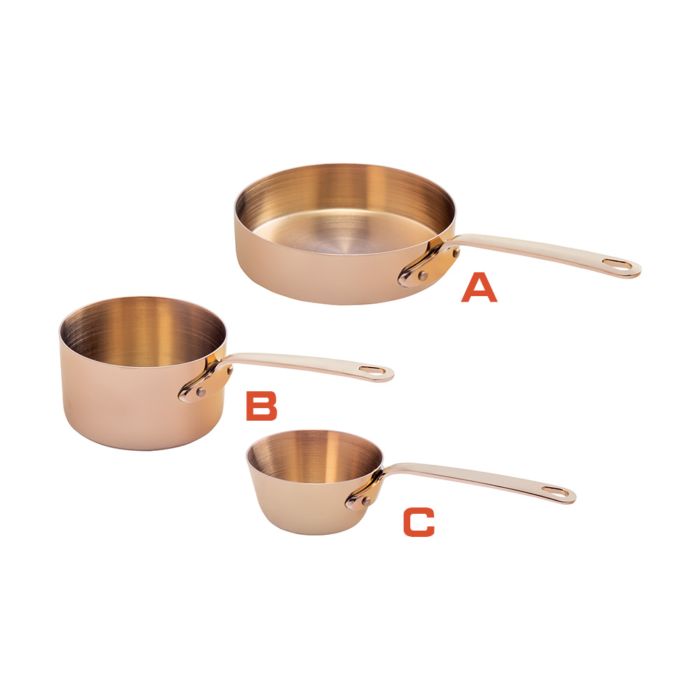 镀金迷你排酱汁锅-韩式